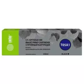 Картридж Cactus CS-EPT05A100 черный (440мл) для Epson WorkForce Pro WF-C878/C879