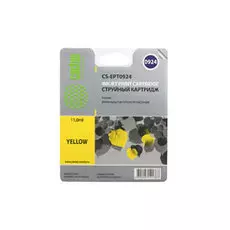 Картридж Cactus CS-EPT0924 для Epson Stylus C91/ CX4300/ T26/ T27/ TX106/ TX109/ TX117/ TX119, желтый, 5.5 мл