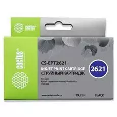 Картридж Cactus CS-EPT2621 черный (19.2мл) для Epson Expression Home XP-600/605/700/800