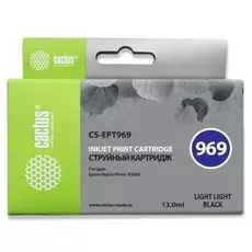 Картридж Cactus CS-EPT969 светло-серый для Epson Stylus Photo R2880 (13мл)