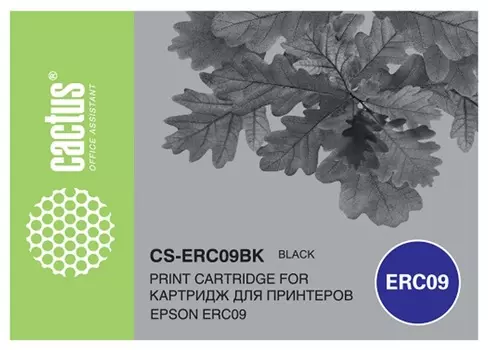 Картридж Cactus CS-ERC09BK матричный черный для Epson ERC09