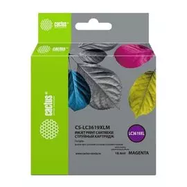 Картридж Cactus CS-LC3619XLM струйный пурпурный (18.4мл) для Brother MFC-J2330DW/J2730DW/J3530DW/J3930DW