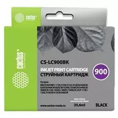 Картридж Cactus CS-LC900BK черный для Brother DCP-110/115/120/MFC-210/215/FAX-1840 (25.6мл)