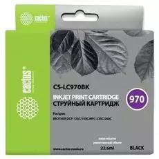 Картридж Cactus CS-LC970BK черный для Brother DCP-135C/150C/MFC-235C/260C (22.6мл)