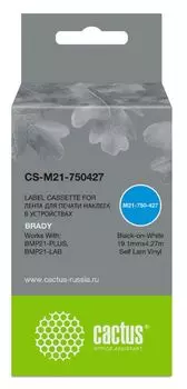 Картридж Cactus CS-M21-750427 черный для Brady BMP21-PLUS, BMP21-LAB