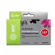 Картридж Cactus CS-PFI107M пурпурный (130мл) для Canon IP iPF670/iPF680/iPF685/iPF770/iPF780