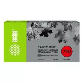 Картридж Cactus CS-PFI710MBK черный матовый (700мл) для Canon imagePROGRAF TX-2000/TX-3000/TX-4000