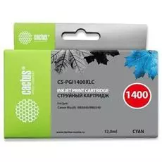 Картридж Cactus CS-PGI1400XLC синий (12мл) для Canon MB2050/MB2350/MB2040/MB2340