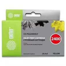 Картридж Cactus CS-PGI2400XLY желтый для Canon MAXIFY iB4040/ МВ5040/ МВ5340 (20.4мл)