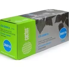 Картридж Cactus CS-Q2681AV для HP CLJ 3700 голубой (6000стр.)