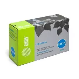 Картридж Cactus CS-Q5951A для HP Color LaserJet 4700, голубой,10 000стр