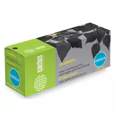 Картридж Cactus CS-Q6002A для принтеров HP Color LaserJet 1600/2600N/M1015/M1017, желтый, 2500 стр.