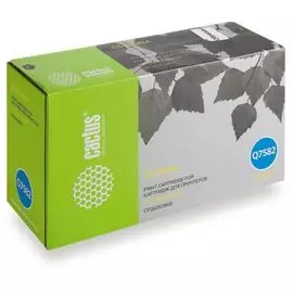 Картридж Cactus CS-Q7582A для принтера HP Color LaserJet CP3505/3800, желтый, 6000 стр.