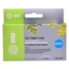 Картридж Cactus CS-T6M11AE желтый (10мл) для HP OJP 6950/6960/6970 (№903XL)