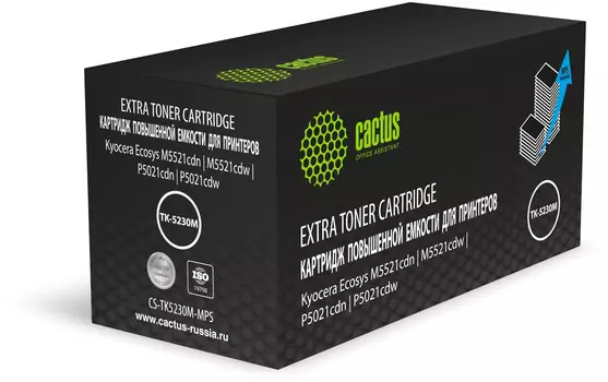 Картридж Cactus CS-TK5230M-MPS лазерный пурпурный (4400стр.) для Kyocera Ecosys M5521cdn/M5521cdw/P5021cdn/P5021cdw с чипом