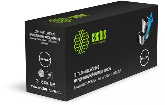 Картридж Cactus CS-TK5370C-MPS лазерный голубой (13000стр.) для Kyocera ECOSYS PA3500cx/ECO MA3500cix/MA3500cifx с чипом