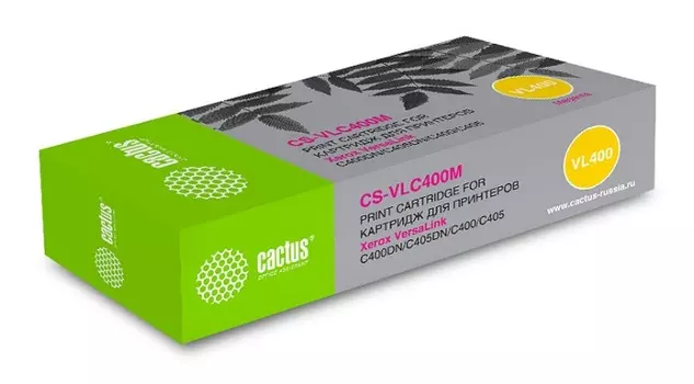 Картридж Cactus CS-VLC400MRU лазерный, 106R03535 пурпурный 8000стр., для Xerox VersaLink C400DN/C405