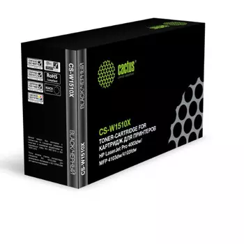 Картридж Cactus CS-W1510X лазерный W1510X черный (9700стр.) для HP LJ Pro 4003dw/MFP 4103dw/4103fdw