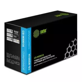 Картридж Cactus CS-W2001A голубой (6000стр.) для HP CLJ Ent M75