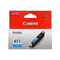 Картридж Canon CLI-451C 6524B001 для MG6340, MG5440, IP7240, голубой, 334 стр