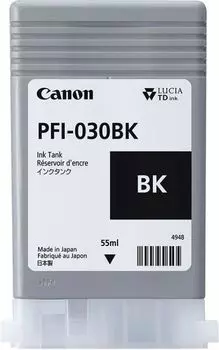 Картридж Canon PFI-030BK 3489C001 черный для imagePROGRAF TA-20, TA-30, TM-240, TM-340 (55мл)