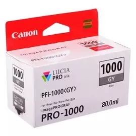 Картридж Canon PFI-1000GY 0552C001 для PRO1000, серый (80 ml)