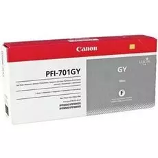 Картридж Canon PFI-701GY 0909B001 серый для iPF8000S/8100/9000S/9100 (700 ml) 0909B005