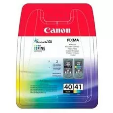 Картридж Canon PG-40/CL-41 0615B043 для PIXMA MP450/MP170/MP150/iP2200/iP1600/iP6220D/iP6210D/iP22, чёрный/цветной, 330/310 стр