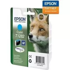 Картридж Epson C13T12824012 для принтера Stylus S22/МФУ SX420W/SX425W/SX125/SX430W голубой