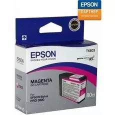Картридж Epson C13T580300 для принтера Stylus Pro 3800 (80 ml) пурпурный