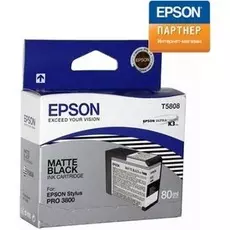 Картридж Epson C13T580800 для принтера Stylus Pro 3800 (80 ml) матовый-черный