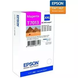 Картридж Epson C13T70134010 для WP 4000/4500 сверх-повышенной емкости пурпурный на 3400 страниц