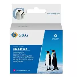 Картридж G&G GG-C4912A струйный пурпурный (72мл) для HP DJ 500/800C