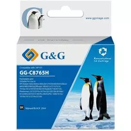 Картридж G&amp;G GG-C8765H струйный черный (20мл) для HP DJ 5743/5943/6543/6623/6843/6943/6983/9803/7213/7313/7413/K7103/PS 2573/2613/2713/8053/8153/8453/