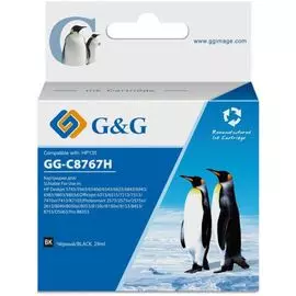 Картридж G&amp;G GG-C8767H струйный черный (29мл) для HP DJ 5740/5743/5745/5748/5793/5940/5943/6540/6540d/6540dt/6543/6543d/6620/6623/6840/6843/6940/6940d