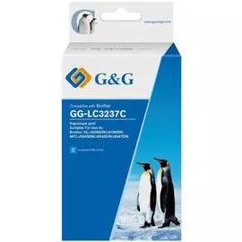 Картридж G&G GG-LC3237C струйный голубой (18.4мл) для Brother HL-J6000DW/J6100DW