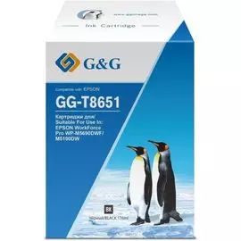 Картридж G&amp;G GG-T8651 черный (176мл) для Epson WorkForce Pro WF-M5690DWF/M5190DW