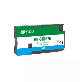 Картридж G&G GG-3ED67A струйный 712 голубой (29мл) для HP DesignJet T650/T630/T250/T230/T210/Studio Plotter Printers