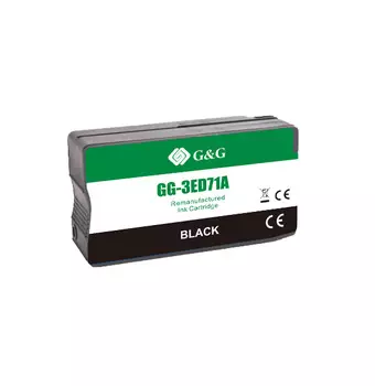 Картридж G&G GG-3ED71A струйный 712 черный (80мл) для HP DesignJet T650/T630/T250/T230/T210/Studio Plotter Printers
