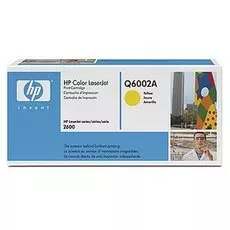 Картридж HP 124A Q6002A для принтера color LaserJet 1600/2600N/M1015/M1017 жёлтый 2000 страниц