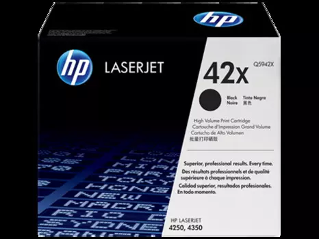 Картридж HP 42X Q5942X для принтера LaserJet 4250/4350 (20000 стандартных страниц согласно ISO/IEC )