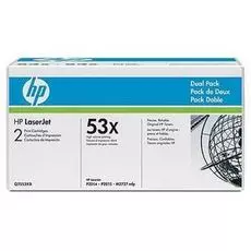 Картридж HP 53X Q7553XD для принтера HP2014,2015,M2727nf,M2727nfs 7000 страниц (двойная упаковка)