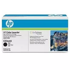 Картридж HP 646X CE264X для принтера Color LaserJet Pro CLJ CM4540 MFP 17000 страниц, черный