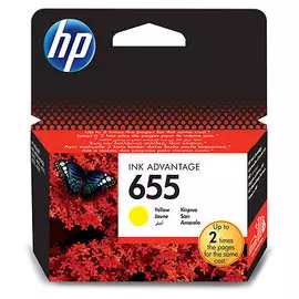 Картридж HP 655 CZ112AE для принтеров HP DJ IA 3525/5525/4515/4525, желтый, 600 стр