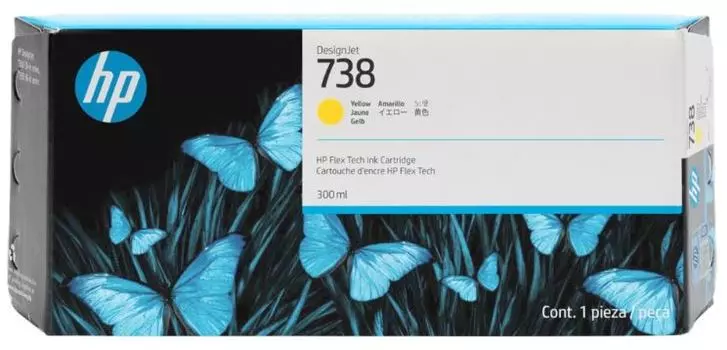 Картридж HP 676M8A 738 300-ml Yellow DesignJet Ink Cartridge