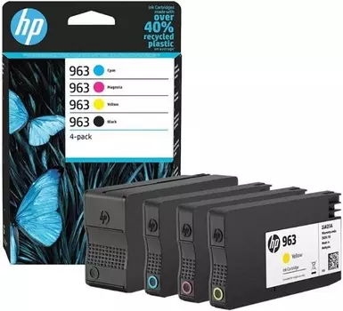 Картридж HP 963 6ZC70AE набор 4 цвета (1000/700*3) для OfficeJet Pro 9010, 9013, 9020, 9023