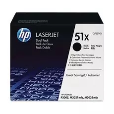 Картридж HP Q7551XD для принтера LaserJet P3005, M3027, M3035 13000 стр (двойная упаковка)