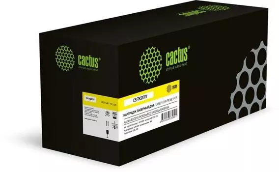 Картридж лазерный Cactus CS-TK5370Y TK-5370Y желтый (5000стр.) для Kyocera ECOSYS PA3500cx/ECO MA350