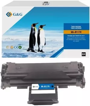 Картридж лазерный G&G MLT-D117S GG-D117S черный (2500стр.) для Samsung SCX-4650f/SCX-4650n/SCX-4655f/SCX-4650fn/SCX-4650/SCX-4652F