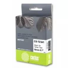 Картридж ленточный Cactus CS-TZ641 черный для Brother 1010/1280/1280VP/2700VP